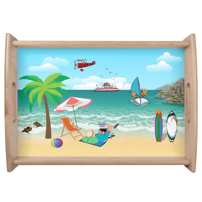 Beachside Fun Serving Tray (Front)