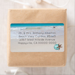 Beachside Living Medium Size Christmas Optional Label