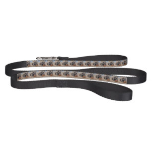 "Beachside Pals: A Staffy and Its Crab Companion" Pet Leash