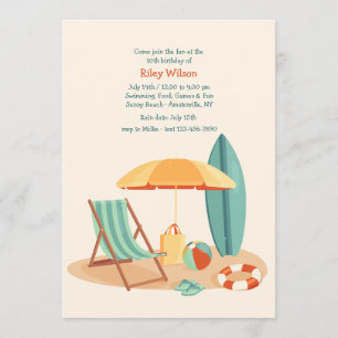 Beachside Party Invitation