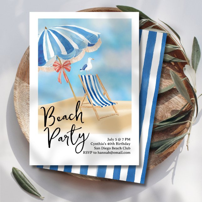 Beachside Party Invitation (Creator Uploaded)