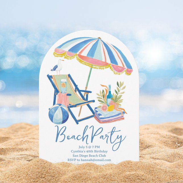 Beachside Party Invitation (Creator Uploaded)