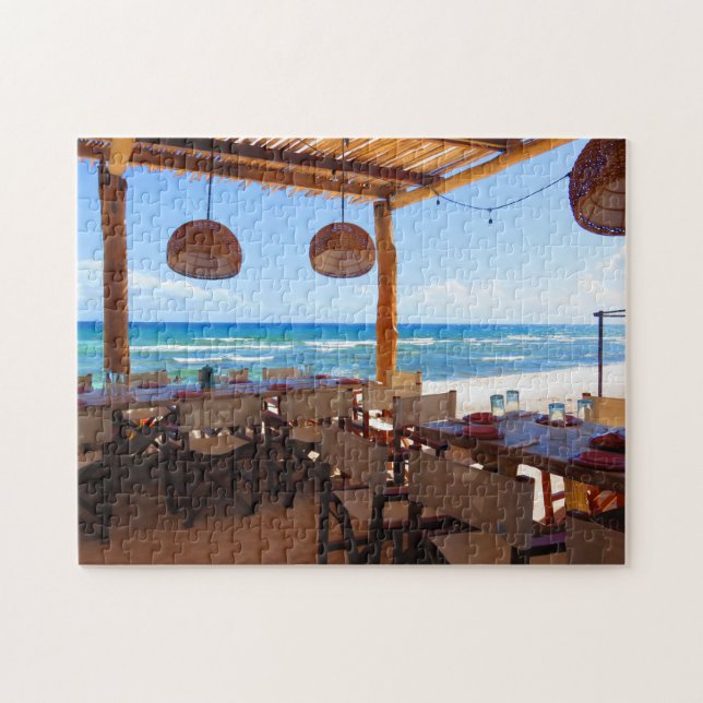 Beachside Restaurant in Riviera Maya - Puzzle (Horizontal)