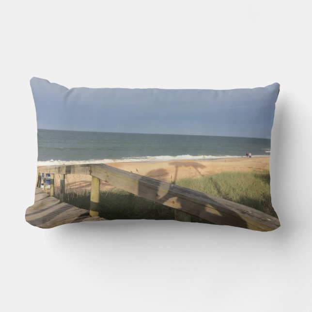 Beachside Stairs Lumbar Pillow (Front)