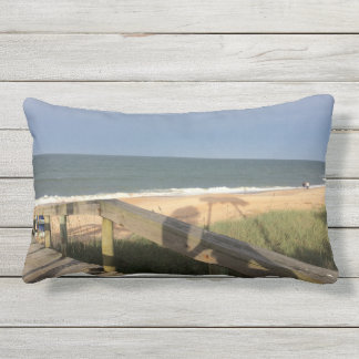 Beachside Stairs Lumbar Pillow