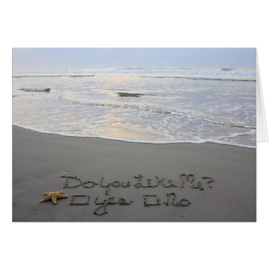 Beachwrite's Flirting Card (Front Horizontal)