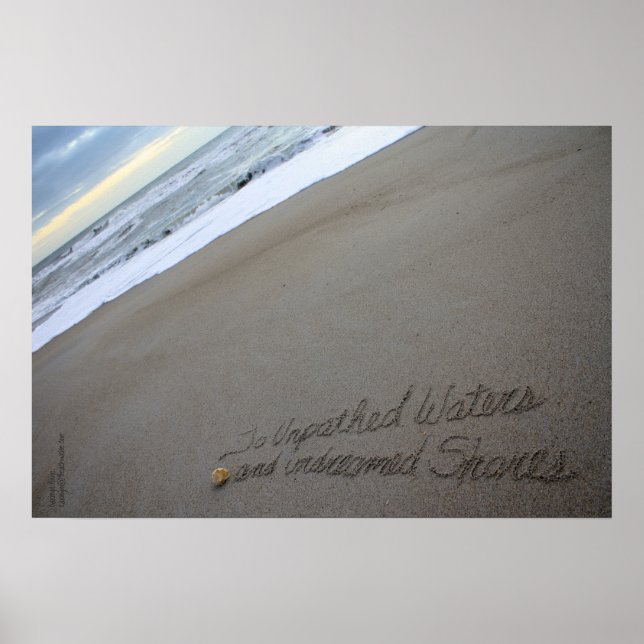 Beachwrite's Shakespeare Unpathed Waters Poster (Front)