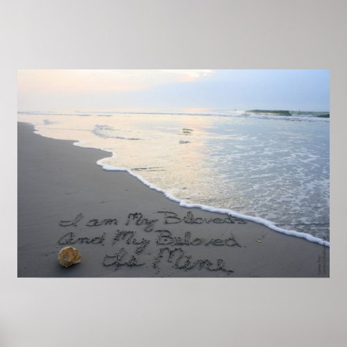 Beachwrites Song of Solomon 63 Horizontal Poster