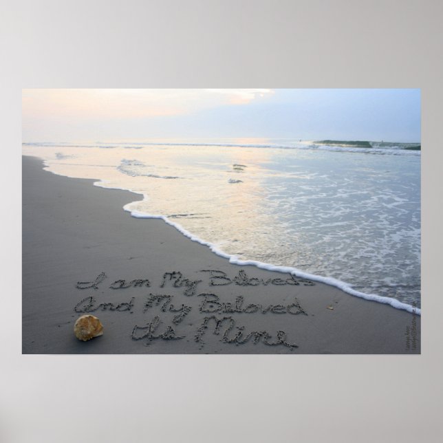 Beachwrite's Song of Solomon 6:3 Horizontal Poster (Front)