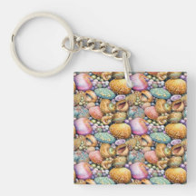 Beachy Beautiful Acrylic Keychain