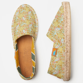 Beachy boho slip on shoes sunset colors