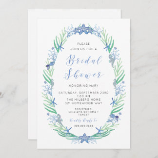 Beachy Bridal Shower Invitation