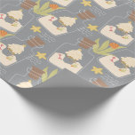 Beachy Christmas Sand Pail  Wrapping Paper<br><div class="desc">Bring the warmth and charm of a coastal Christmas to your holiday greetings with our Beachy Sand Pail Christmas Wrapping Paper! Perfect for beach lovers and those who cherish the sea. The front of the card showcases a delightful illustration of a sand pail filled with sand shaped into a Christmas...</div>