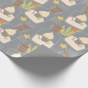 Beachy Christmas Sand Pail Wrapping Paper