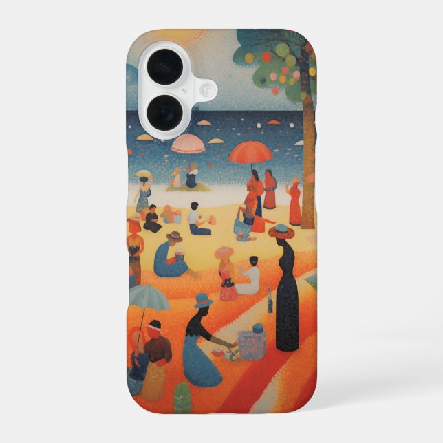 Beachy Day Iphone Case (Back)