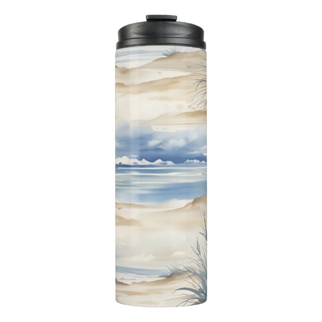 Beachy design "Nantucket"  Thermal Tumbler (Front)