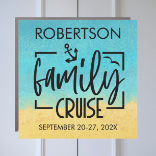 Beachy Family Cruise Door Decoration Car Magnet