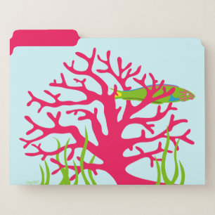 Beachy Fishy File Folders