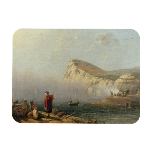 Beachy Head, 1850 (oil on canvas) Magnet (Horizontal)
