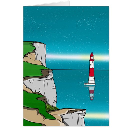 Beachy Head lighthouse and Cliff Top Cards (Front)