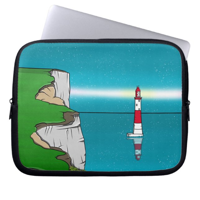 Beachy Head lighthouse English Channel Laptop Sleeve (Front)