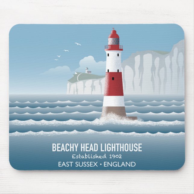 Beachy Head Lighthouse Mouse Pad (Front)