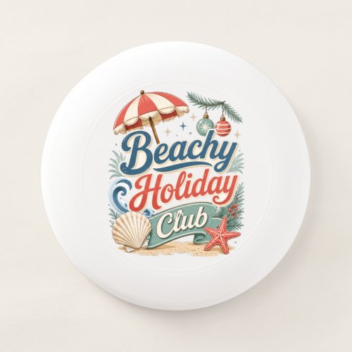 Beachy Holiday Club Retro Coastal Christmas Wham-O Frisbee