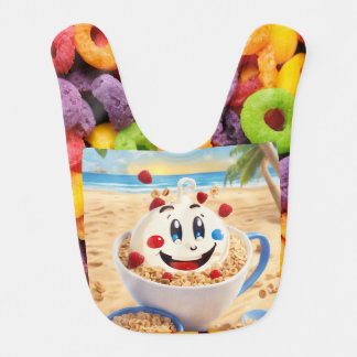 Beachy Keen Cereal Lover  Baby Bib