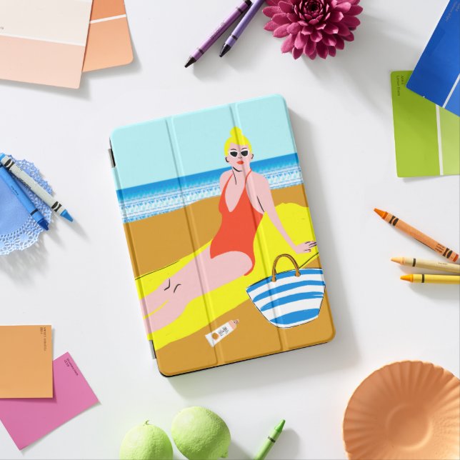 Beachy Keen - Yellow iPad Pro Cover (Desk)