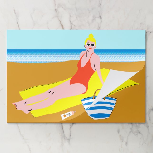 Beachy Keen - Yellow Paper Pad (Folded)
