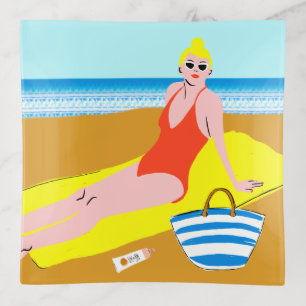 Beachy Keen - Yellow Trinket Tray