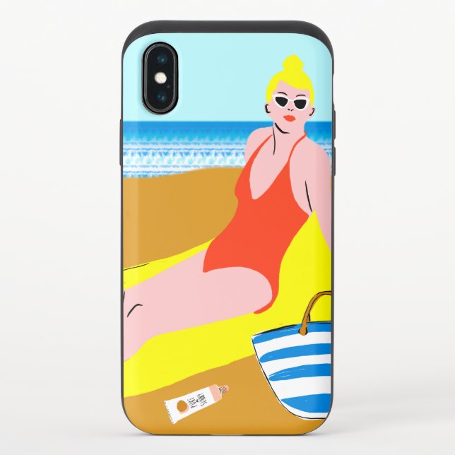 Beachy Keen - Yellow Uncommon iPhone Case (Back)