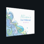 BEACHY OCEAN Bat Mitzvah Sign In Memory Board<br><div class="desc">Email me requests at marlalove@hotmail.com</div>