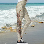 Beachy Sand Water and Seaweed Photographic Leggings<br><div class="desc">Seaweed floating in sparkling clear water along a sandy seashore is the inspiration for these beachy leggings. You can almost feel the sun and warm rippling ocean water along with the textured sand beneath your feet while beachcombing. A fun and unique beach lover's design. This image is original seashore photography...</div>