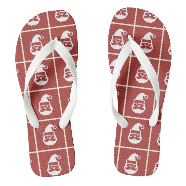 Beachy Santa Flip Flops (Footbed)