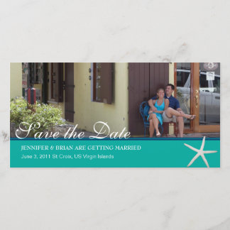Beachy Save the Date Photocard
