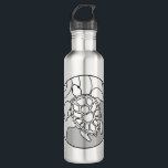 Beachy Sea Turtle, Stainless Steel Water Bottle<br><div class="desc">Originally created as a project for a college class,  this design made its way into a few hearts and homes.</div>