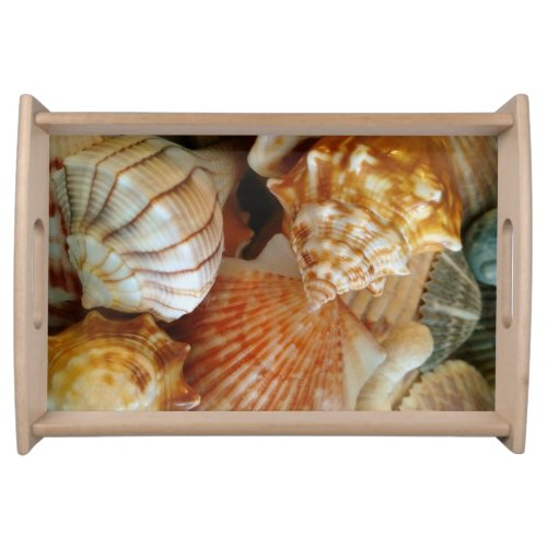 Beachy Seashells Serving Tray