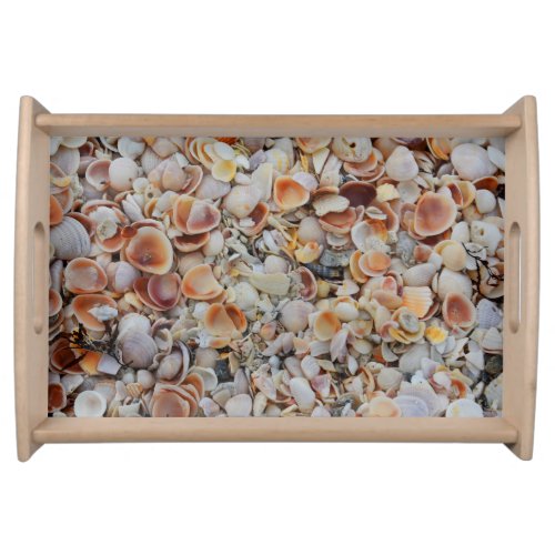 Beachy Seashells Serving Tray