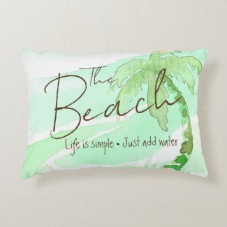 Beachy Simple Life Accent Pillow