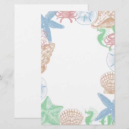 Beachy Stationery | Zazzle