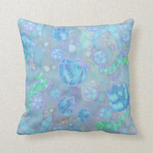 Beachy Theme Throw Pillow 20"x20"