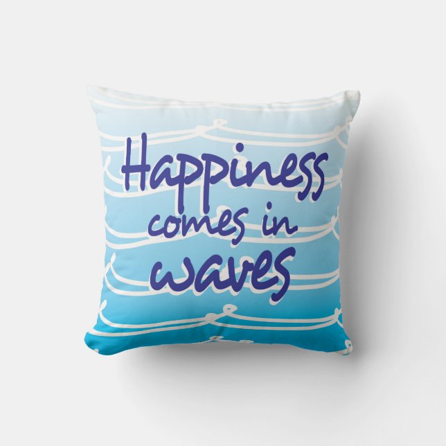 Beachy throw pillow (Front)
