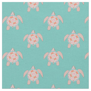 Beachy Turtle Fabric