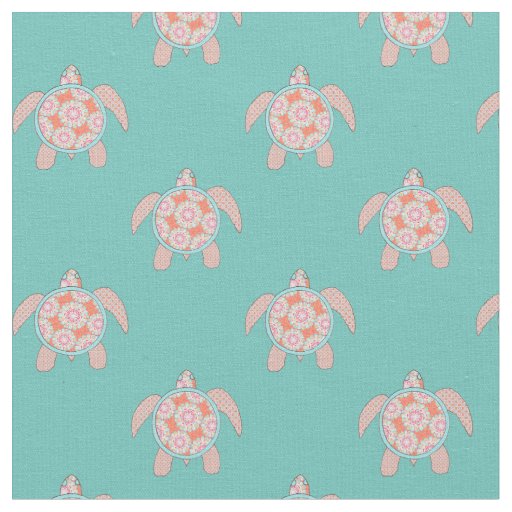 Beachy Turtle Fabric
