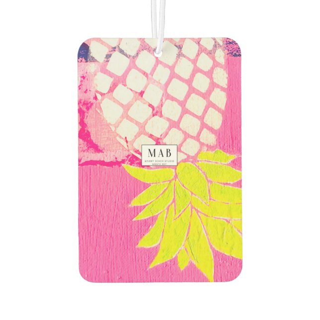 Beachy upside down pineapple air freshener (Back)