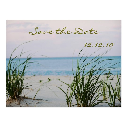 Beachy Wedding Postcard