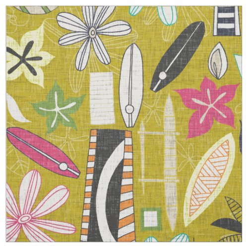 beachy yellow fabric