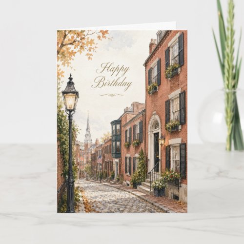 Beacon Hill Birthday Brownstone Birthday Card