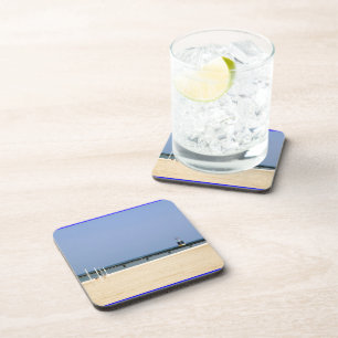 Beacon Light of Lake Michigan Shores Drink Coaster
